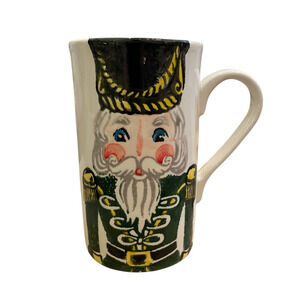 VIETRI Made in Italy Nutcracker Latte Mug With Soldier Christmas Holiday NEW